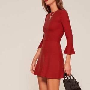 Reformation Red Anise Dress S Sold Out